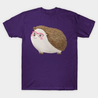 Hedgie Hedgehog with Glasses (no background version) T-Shirt